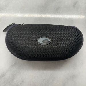 Costa Del Mar Textured Logo Zipper Soft Lined Eyeglass Sunglasses Case Black OS